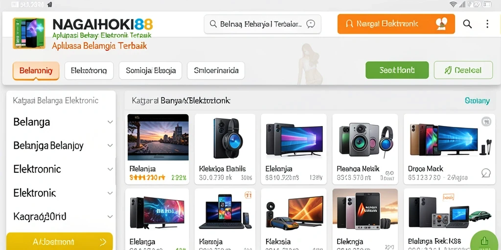 Tampilan antarmuka aplikasi NAGAHOKI88 yang modern dan user-friendly.