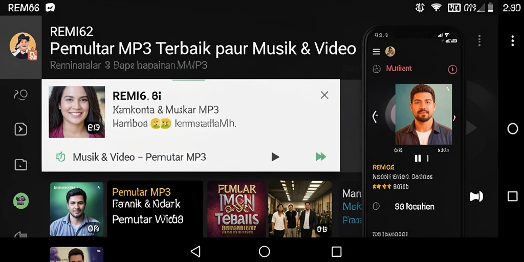 Tampilan antarmuka REMI62 yang modern dan intuitif.