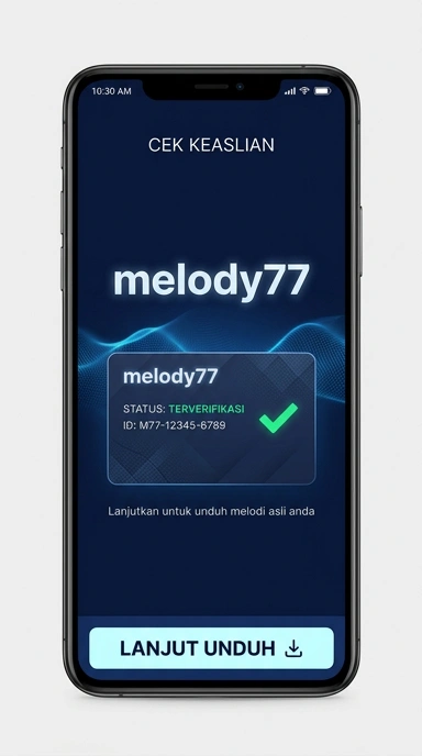 Tampilan kanal resmi melody77